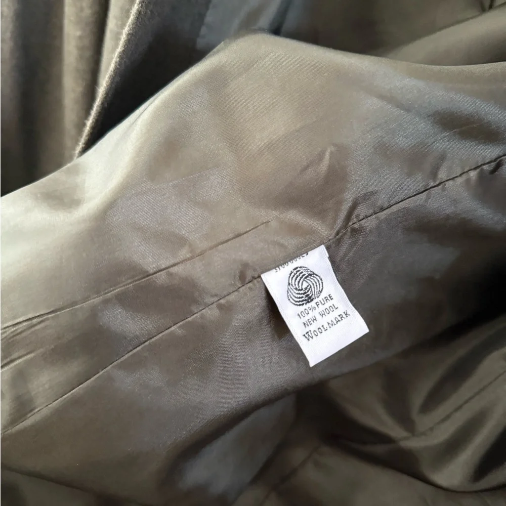 Pendleton Olive Green Wool Blazer with Velvet Collar - Picture 6 of 10